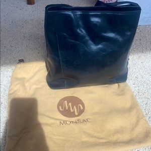 Black Monsac Handbag